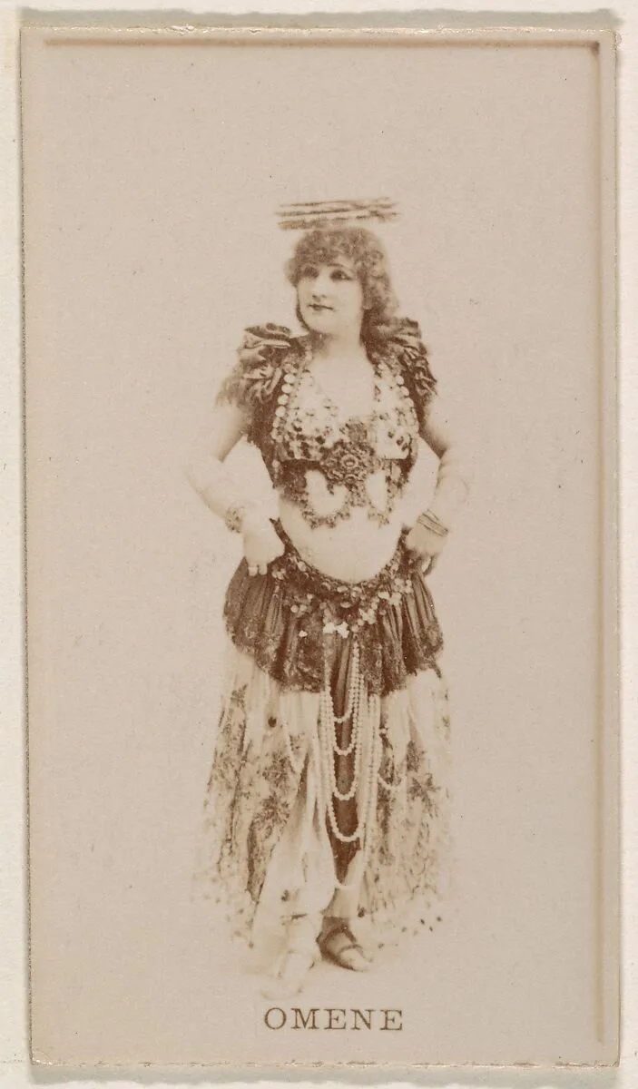 Omene, from the Actresses series (N245) issued by Kinney Brothers to promote Sweet Caporal Cigarettes — Kinney Brothers Tobacco Company