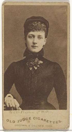 Princess of Wales, from the Actors and Actresses series (N171) for Old Judge Cigarettes