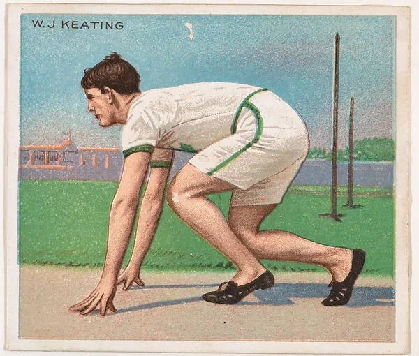 W. J. Keating, Track and Field, from Mecca & Hassan Champion Athlete and Prize Fighter collection, 1910 — Mecca Cigarettes