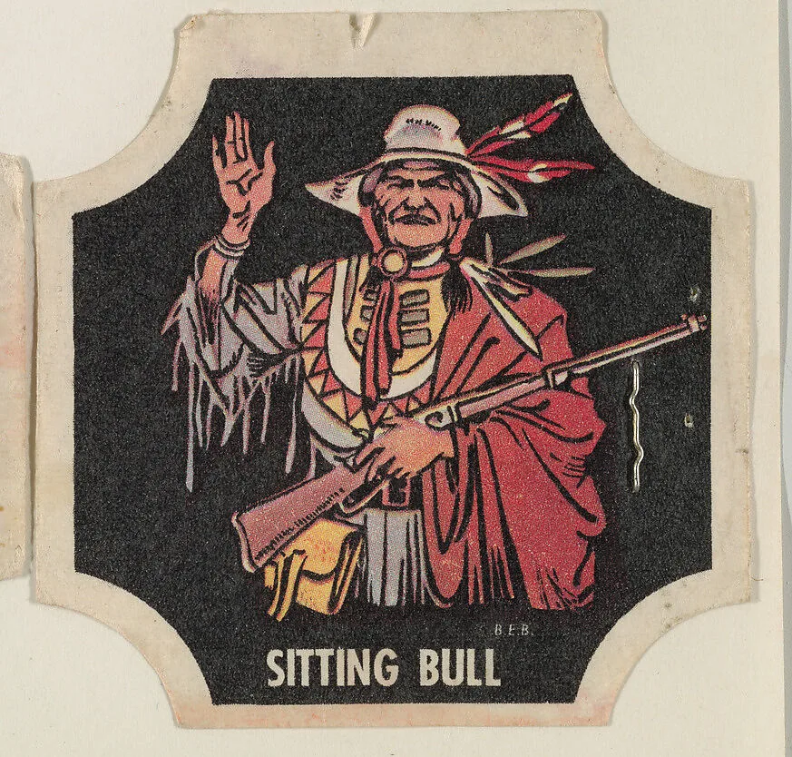 Sitting Bull, from the Indians and Westerners bread end labels series (D290-10) — Unknown