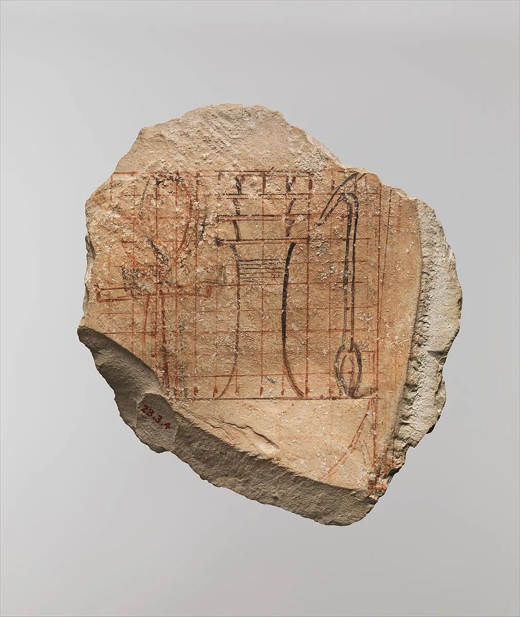 Artist's Scaled Drawing of Hieroglyphs — Unknown