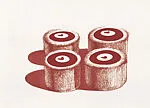 Italian Deserts, from Recent Etchings II — Wayne Thiebaud|Parasol Press Ltd.