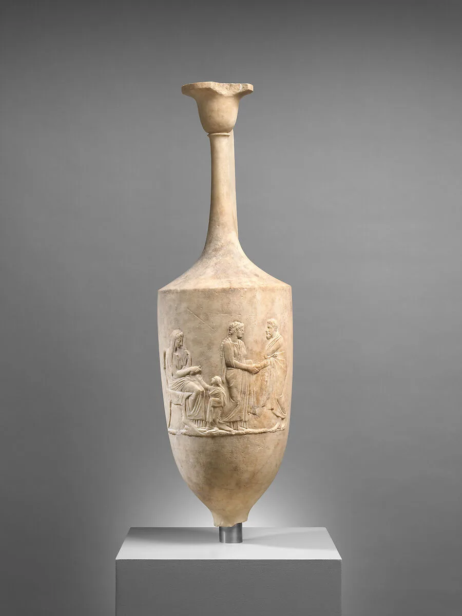 Marble funerary lekythos — Unknown