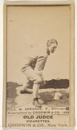 Sprague, Pitcher, Chicago, from the Old Judge series (N172) for Old Judge Cigarettes