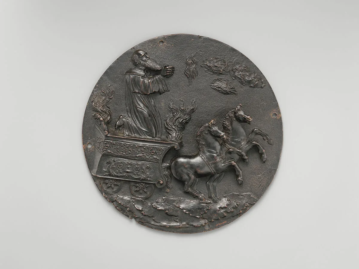 Elijah in the Fiery Chariot — Master of the Barbarigo Reliefs
