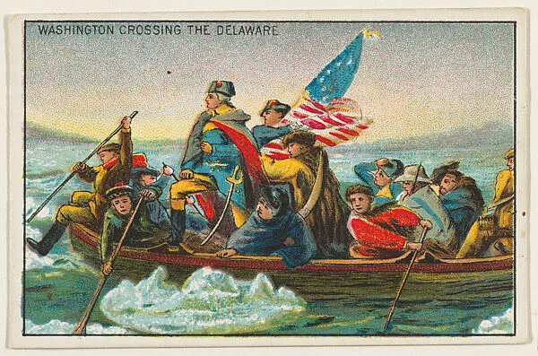 Washington Crossing the Delaware, from the "Historical Events" series (T70), issued with Just Suits Cut Plug Tobacco — Unknown