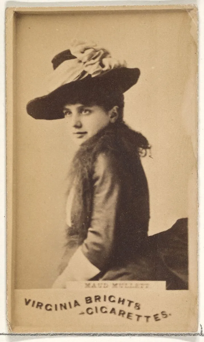Maud Mullett, from the Actors and Actresses series (N45, Type 1) for Virginia Brights Cigarettes — Allen & Ginter