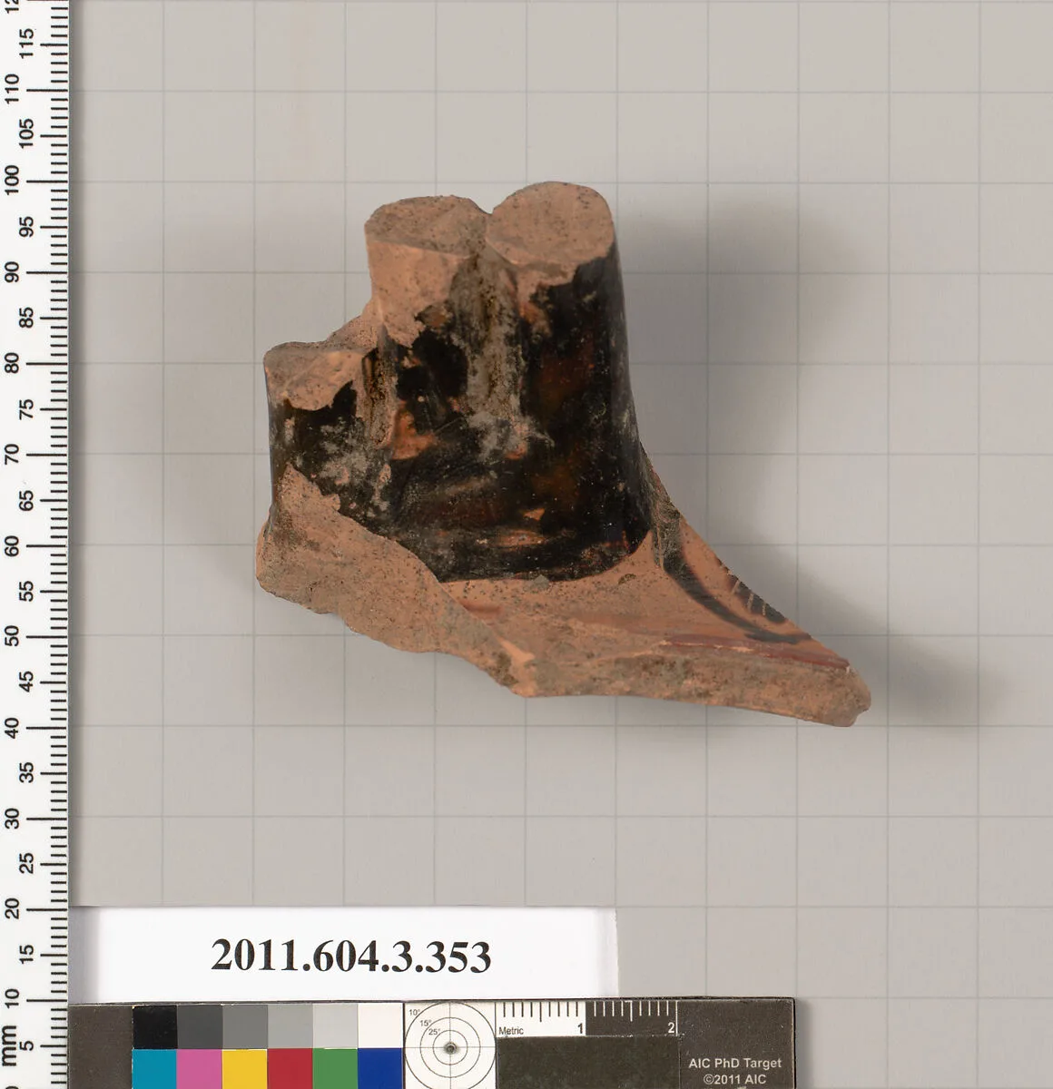 Terracotta fragment of a neck-amphora (jar) — Unknown