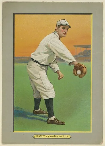 Fred Tenney, First Baseman, New York Giants (National League), Boston Rustlers (National League), from Turkey Red Cabinets (T3)