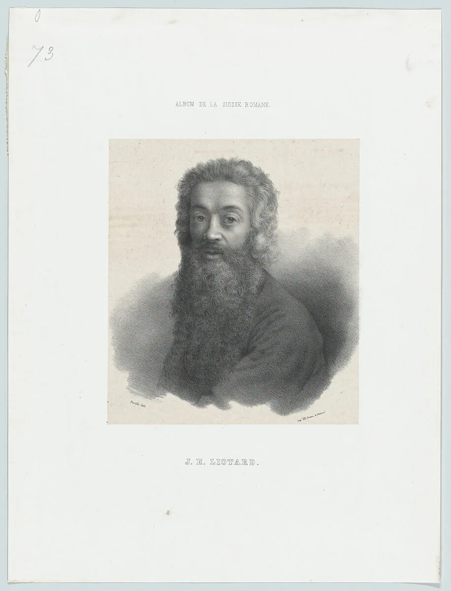 Self-Portrait with a Long Beard — Joseph Henri Deville|Jean Etienne Liotard