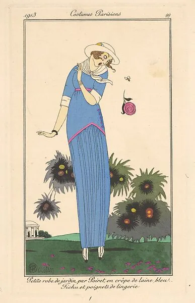 Petite robe de Jardin, from Costumes Parisiens — George Barbier