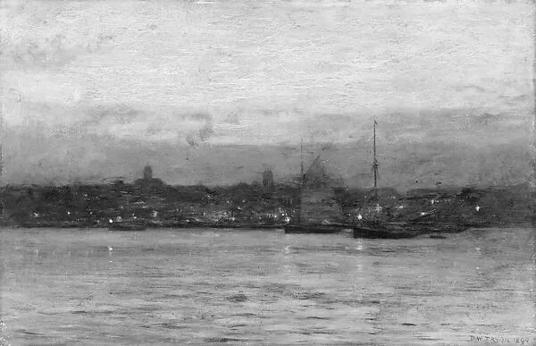 Evening, New Bedford Harbor — Dwight William Tryon