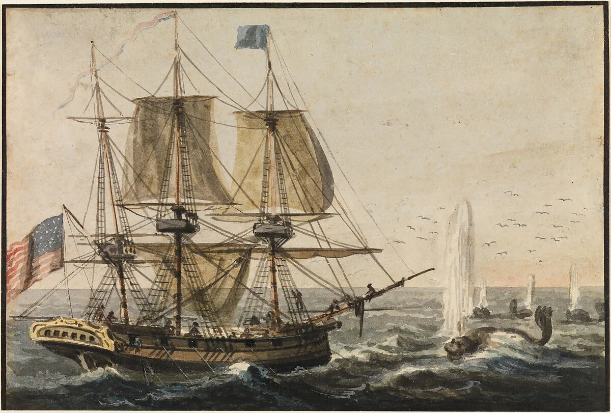 Replenishing the Ship's Larder with Codfish off the Newfoundland Coast — Pavel Petrovich Svinin