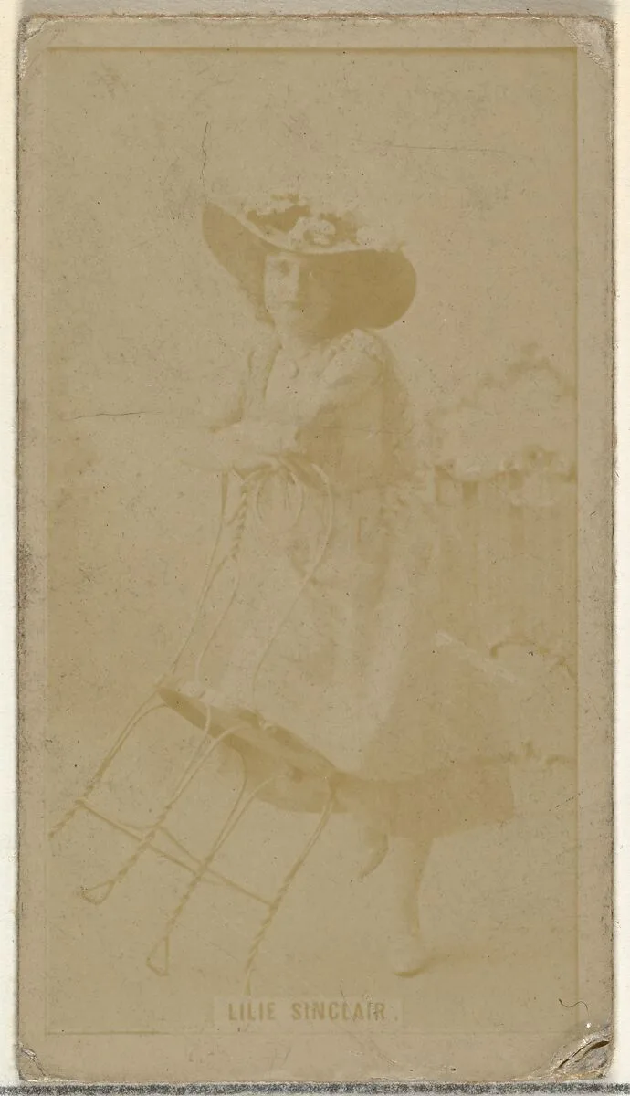 Lilie Sinclair, from the Actors and Actresses series (N145-8) issued by Duke Sons & Co. to promote Duke Cigarettes — W. Duke, Sons & Co.|American Tobacco Company