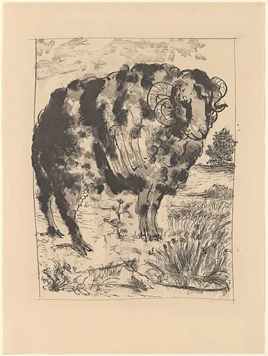 Ram, from ¦Picasso: Original Etchings for the Texts of Buffon¦