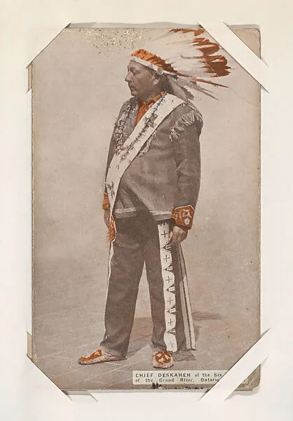 Chief Deskaheh from Indians and Western Historical Scenes series (W417) — Unknown