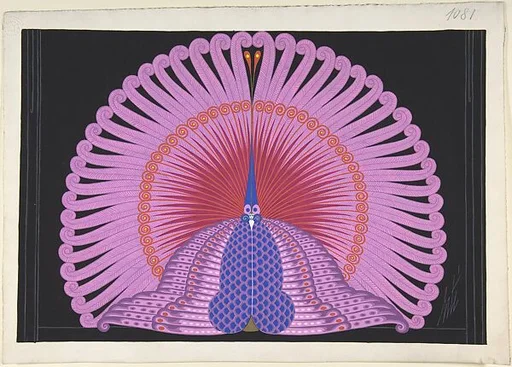 Curtain design for "The Birds," George White's Scandals, New York