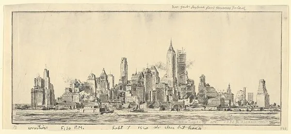 N.Y. City from Governor's Island — Reginald Marsh