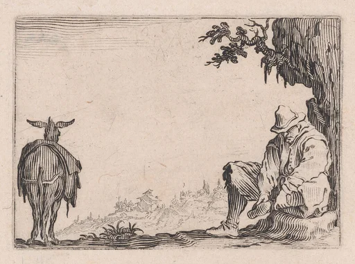 Le Paysan se Déchaussant (The Peasant Removing his Shoes), from Les Caprices Series B, The Nancy Set