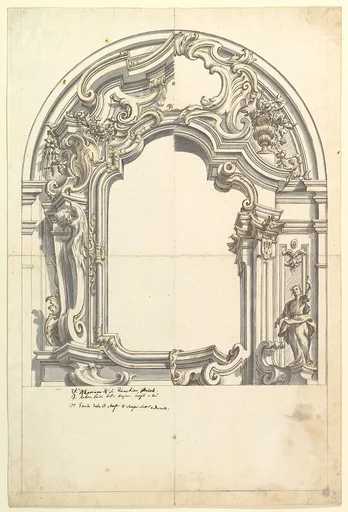 Two Alternate Designs for a Frame or an Altar (?)