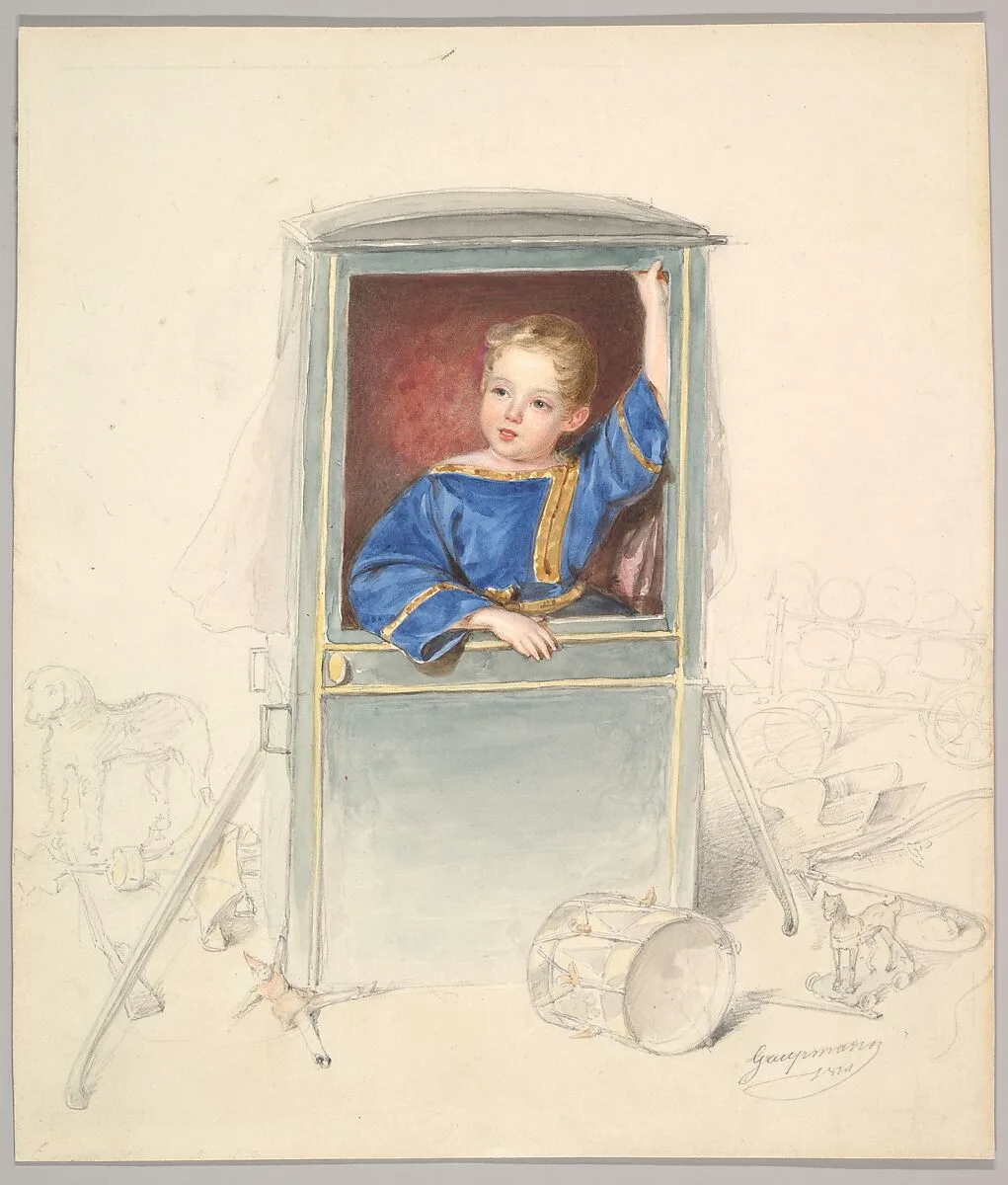 Prince Paul Clemens von Metternich as a Child, Surrounded by Toys — Rudolf Gaupmann