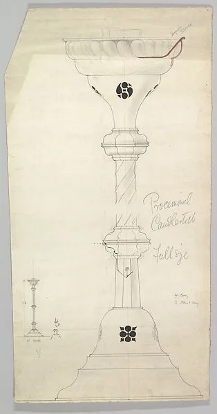 Processional candlestick — Ernest Geldart