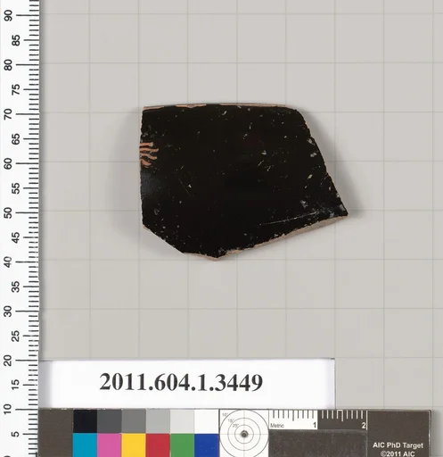 Terracotta rim fragment of a kylix (drinking cup)