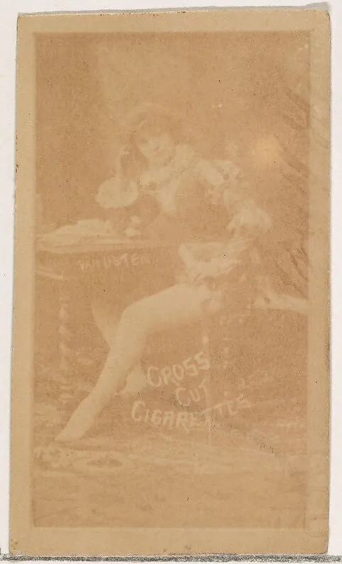 Van Osten, from the Actors and Actresses series (N145-1) issued by Duke Sons & Co. to promote Cross Cut Cigarettes — W. Duke, Sons & Co.