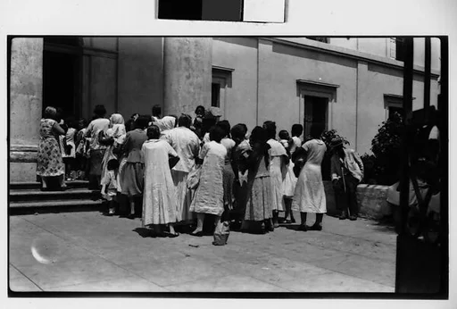 [Group of Women Entering Building, Havana]