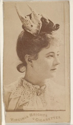 Florence St. John, from the Actors and Actresses series (N45, Type 1) for Virginia Brights Cigarettes