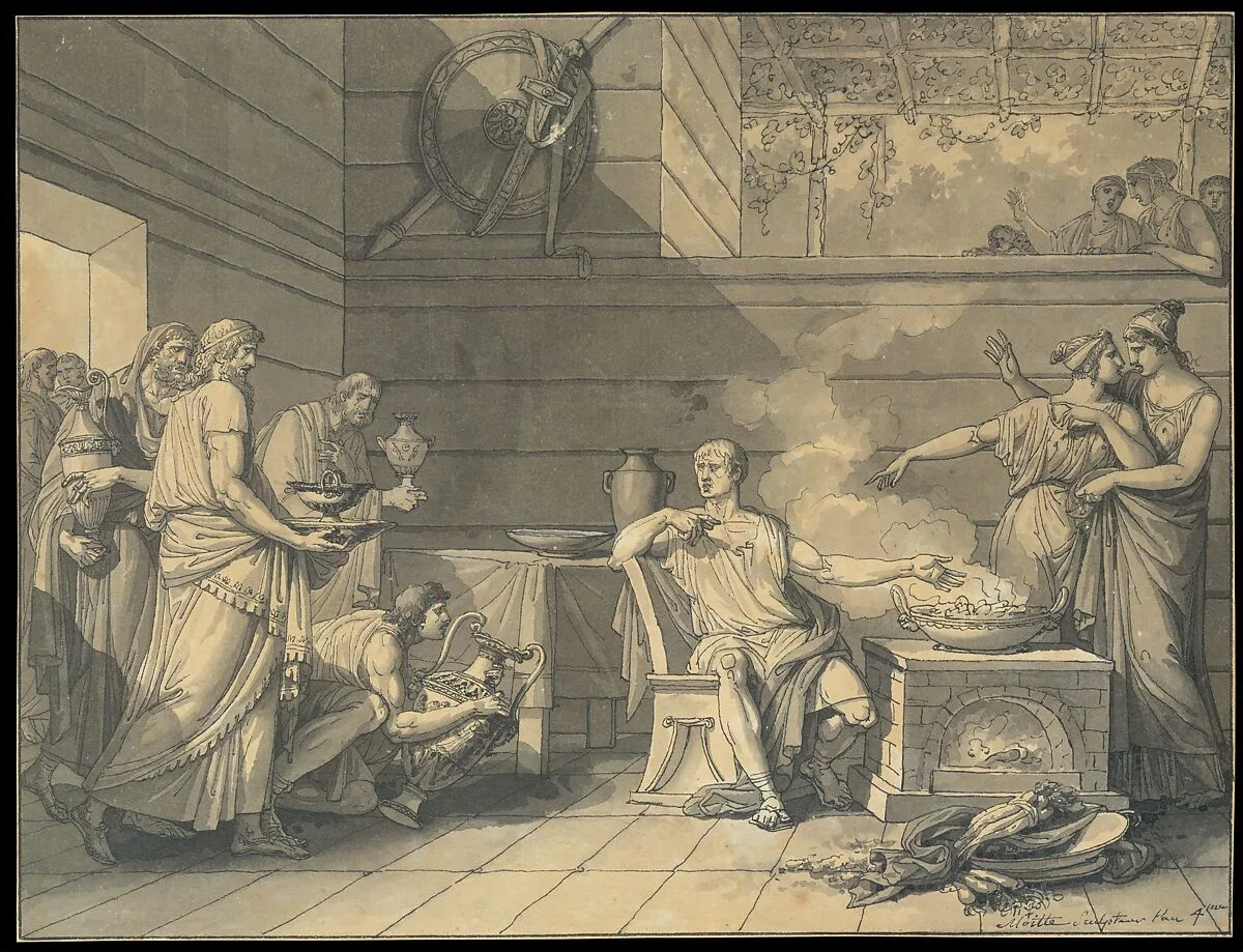 Manius Curius Dentatus Refusing the Presents of the Samnite Ambassadors — Jean Guillaume Moitte