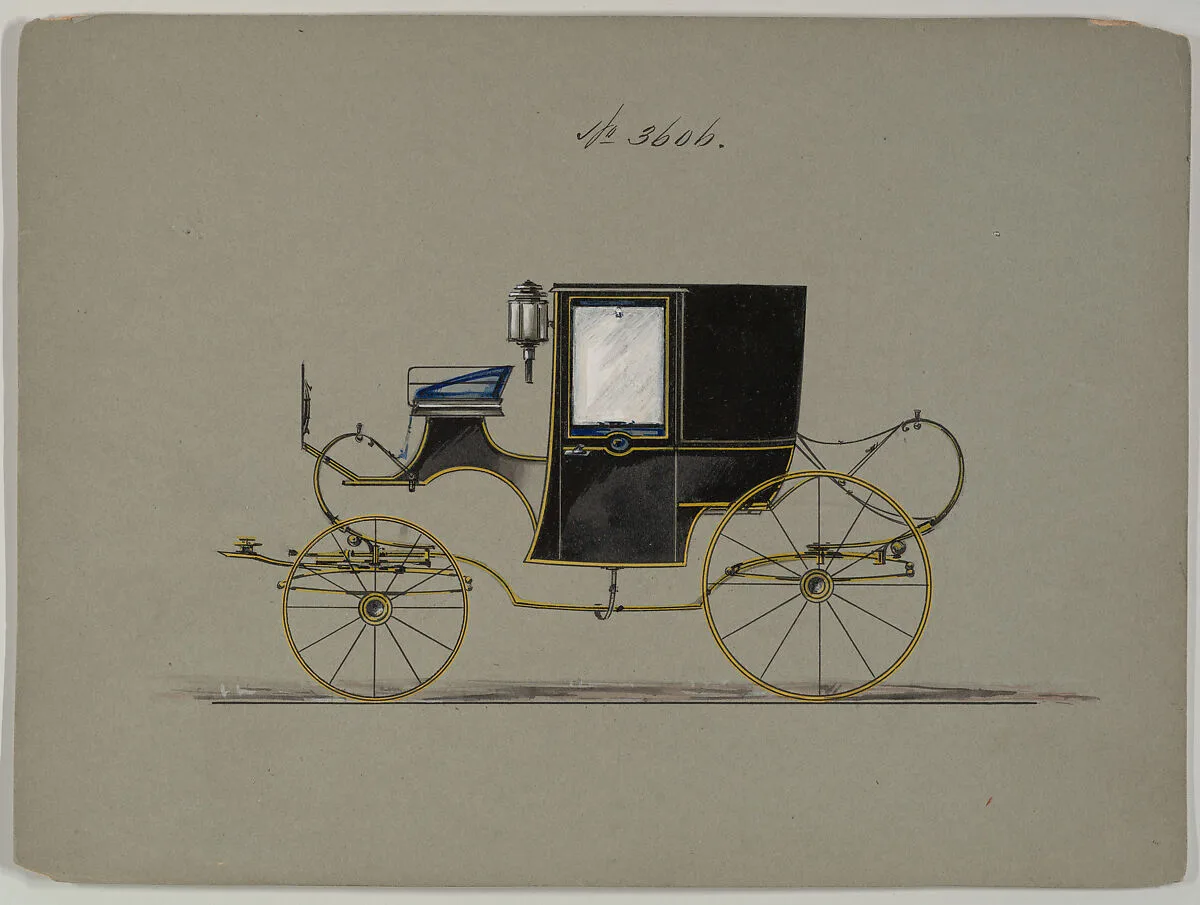 Design for Brougham, no. 3606 — Brewster & Co.