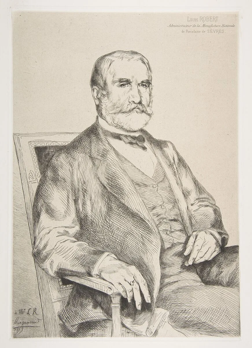 Portrait of Louis Robert — Félix Bracquemond|Louis Robert