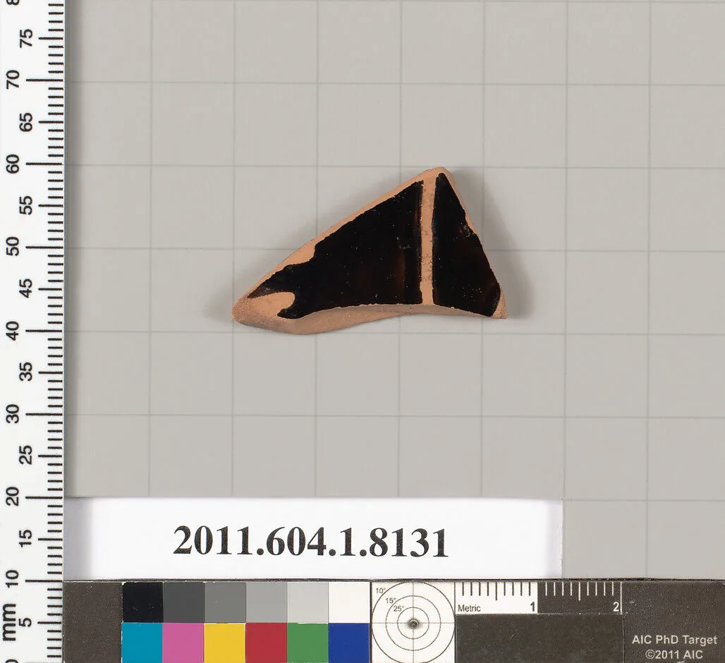 Terracotta fragment of a kylix (drinking cup) — Unknown