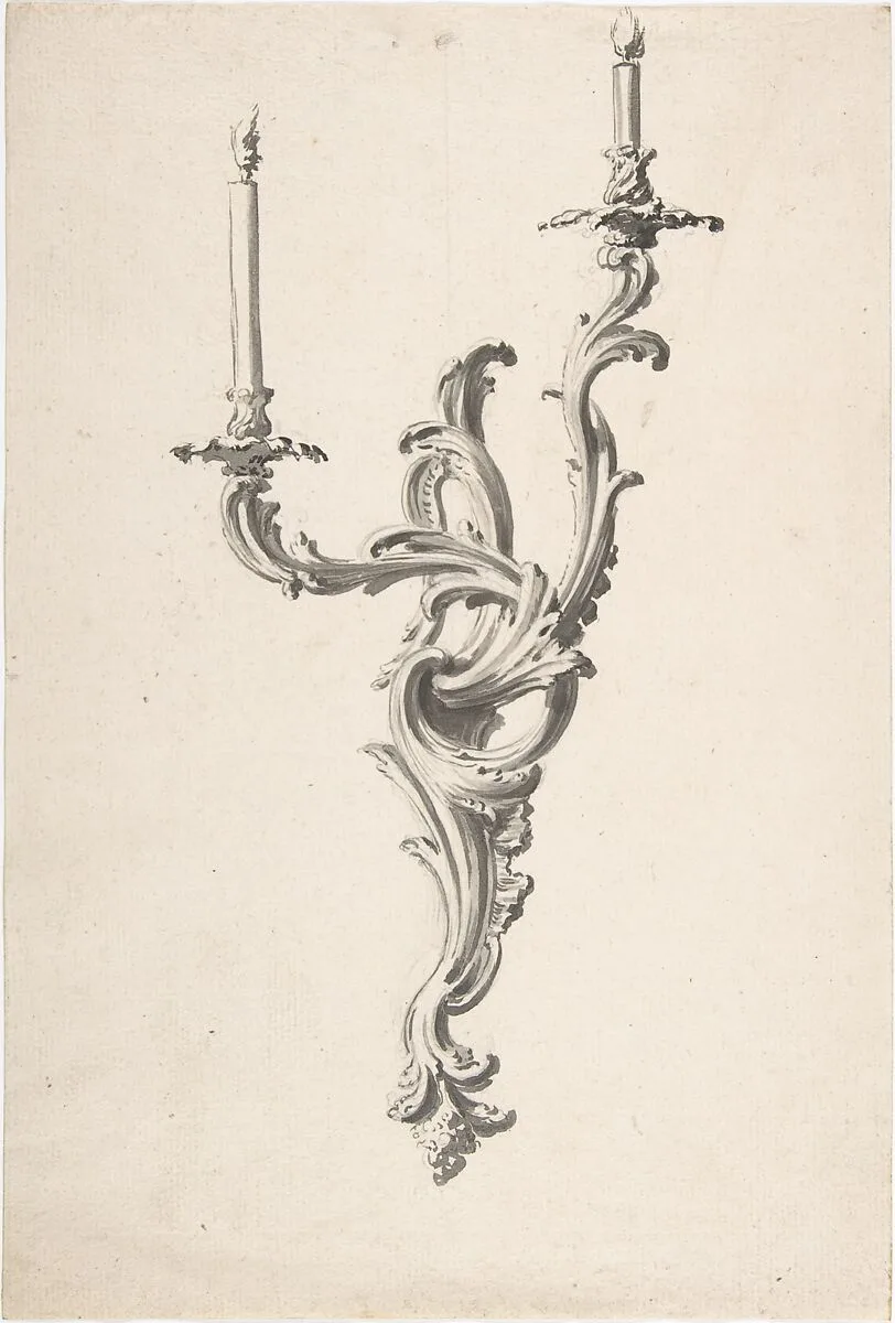 Design for a Sconce — Anonymous, French, 18th century