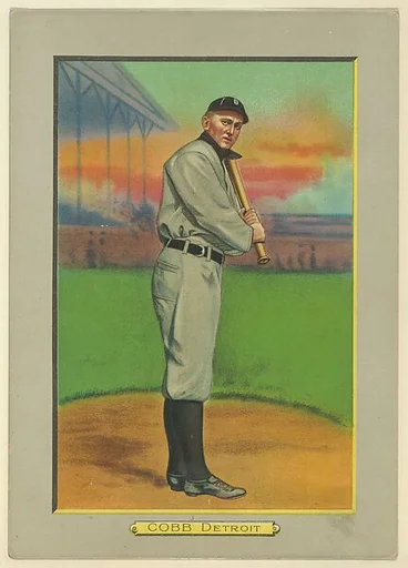 Ty Cobb, Outfielder, Detroit Tigers (American League), from Turkey Red Cabinets (T3)