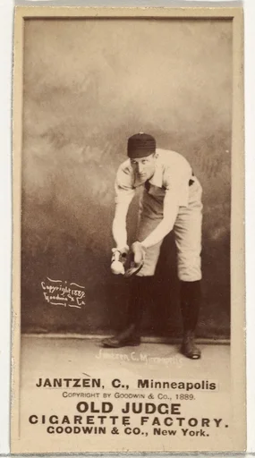 Duke Jantzen, Catcher, Minneapolis, from the Old Judge series (N172) for Old Judge Cigarettes