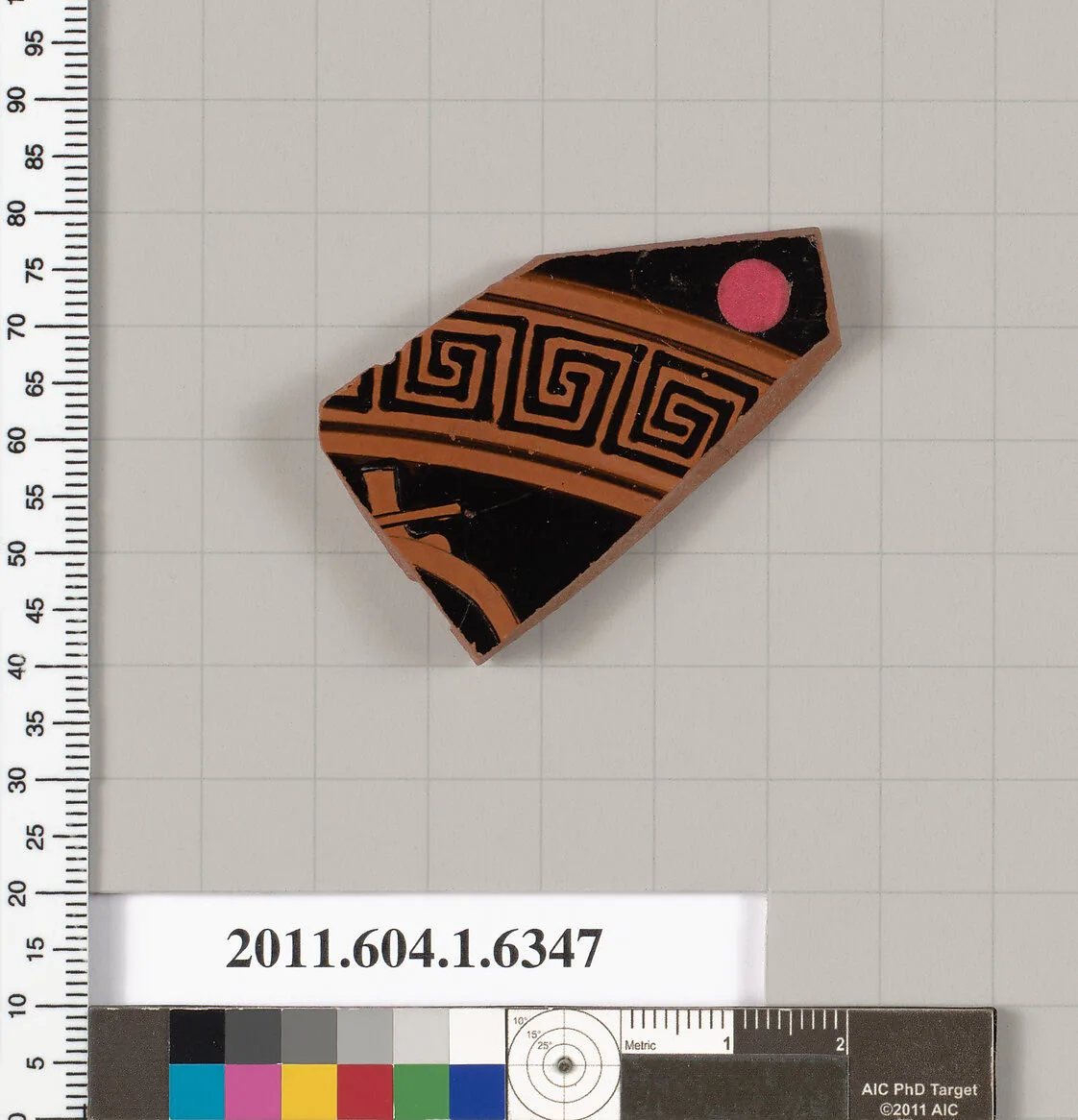 Terracotta fragment of a kylix (drinking cup) — Unknown