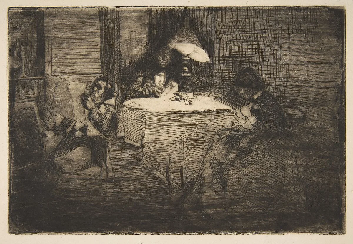 The Music Room — Sir Francis Seymour Haden|Deborah Delano Haden|James Reeves Traer|James McNeill Whistler