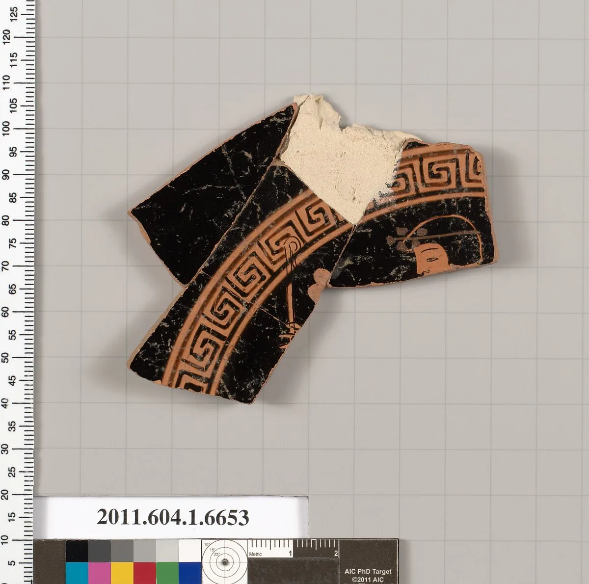 Terracotta fragment of a kylix (drinking cup) — Unknown