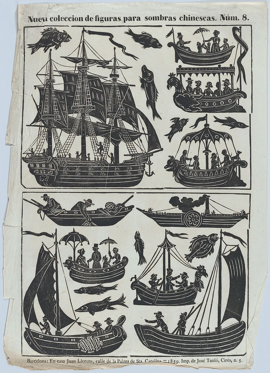 Sheet 8 of figures for Chinese shadow puppets — José Taulo|Juan Llorens