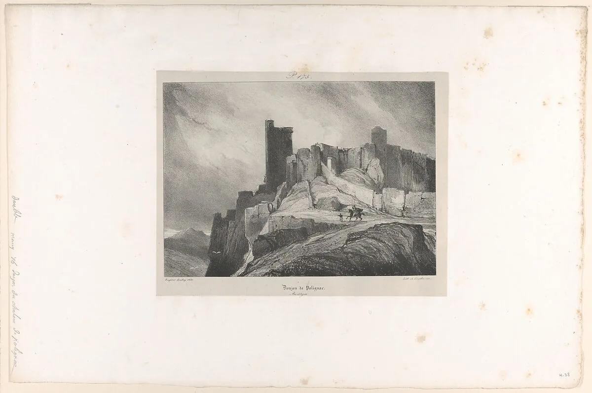 The Dungeon of Polignac — Godefroy Engelmann|Eugène Isabey