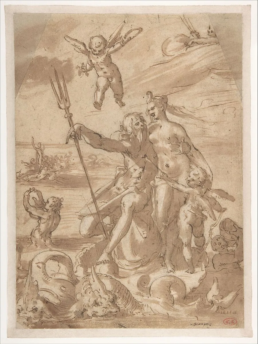 Neptune and Amphitrite — Bartholomeus Spranger