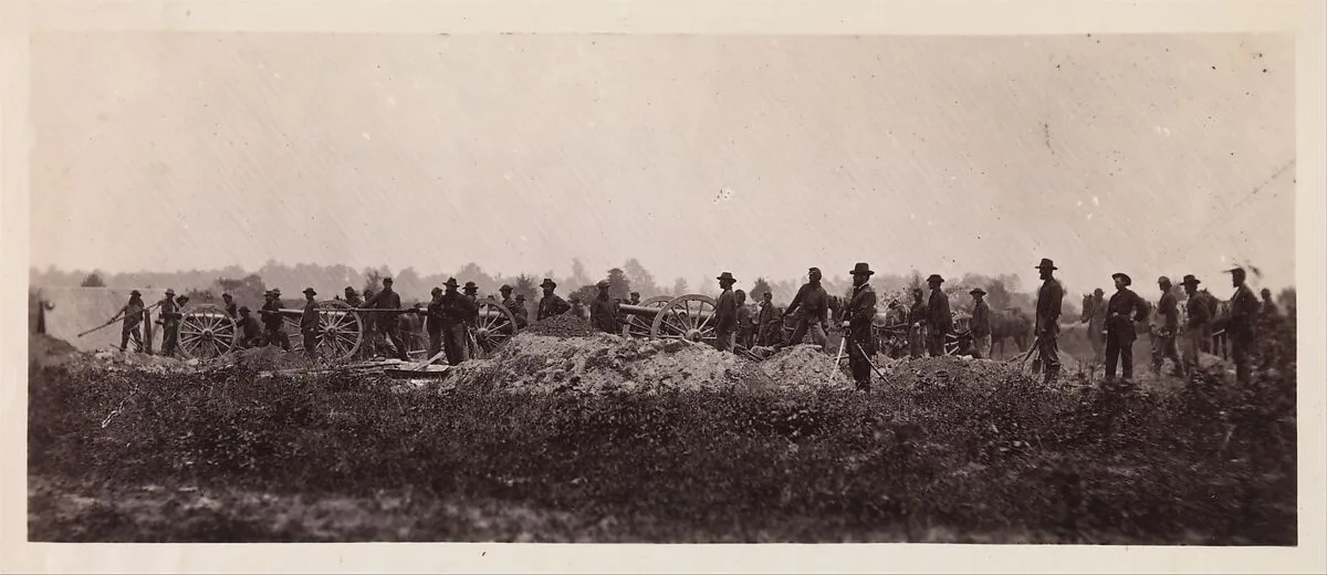 Pennsylvania Light Artillery, Battery B, Petersburg, Virginia — Timothy H. O'Sullivan|Mathew B. Brady