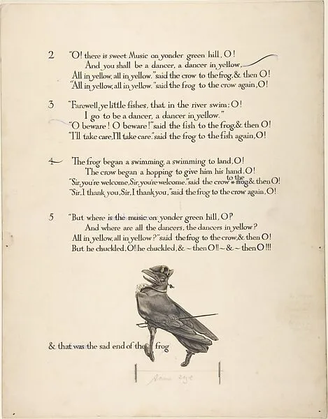 "The Frog & the Crow"―Second Page Design — Paul Vincent Woodroffe|Joseph Samuel Moorat