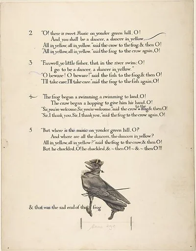 "The Frog & the Crow"―Second Page Design