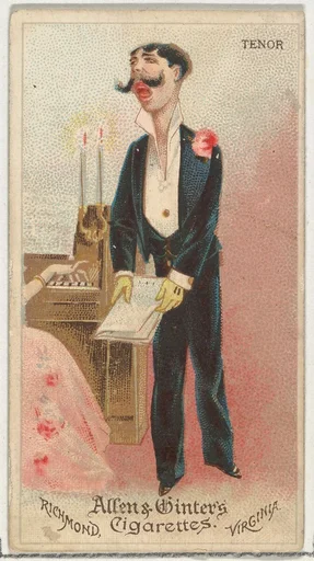 Tenor, from World's Dudes series (N31) for Allen & Ginter Cigarettes