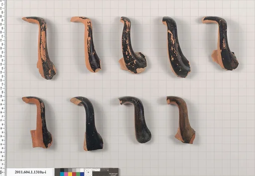 Terracotta fragments of kylikes (drinking cups)