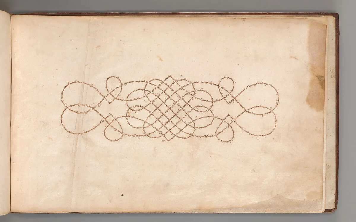 Micrographic Design in the Shape of a Knot — Anonymous