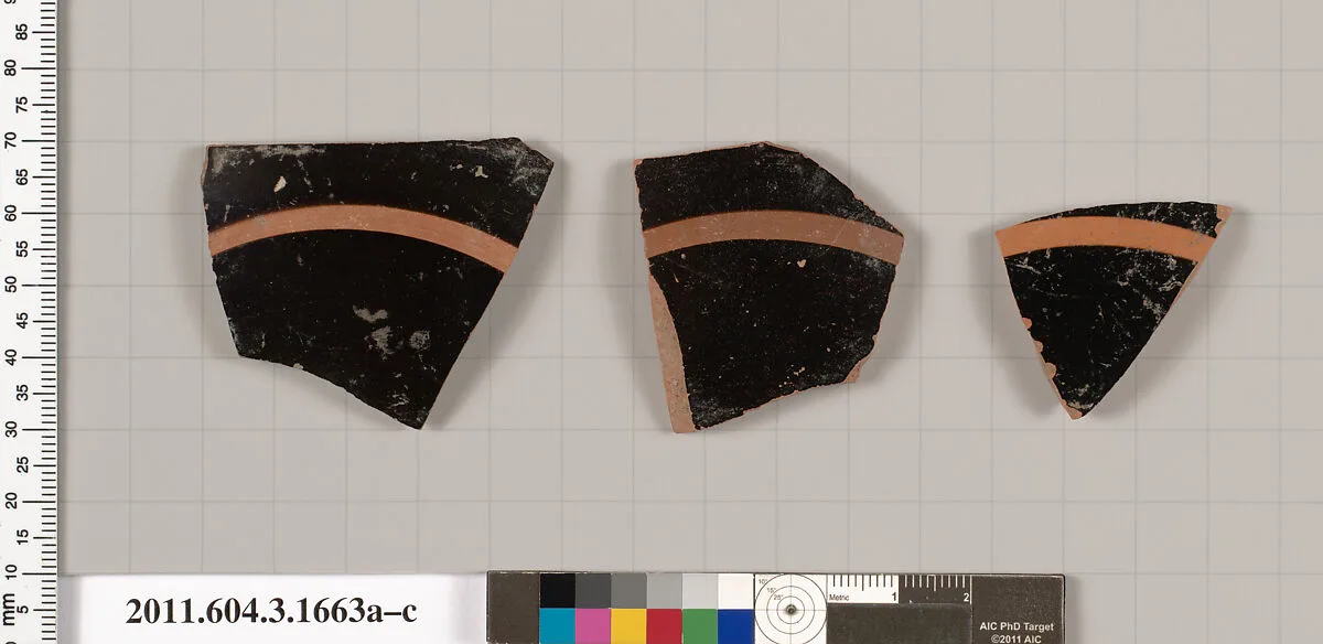 Terracotta fragments of kylikes: Band or lip cups (drinking cups) — Unknown